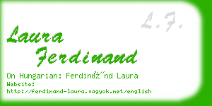 laura ferdinand business card